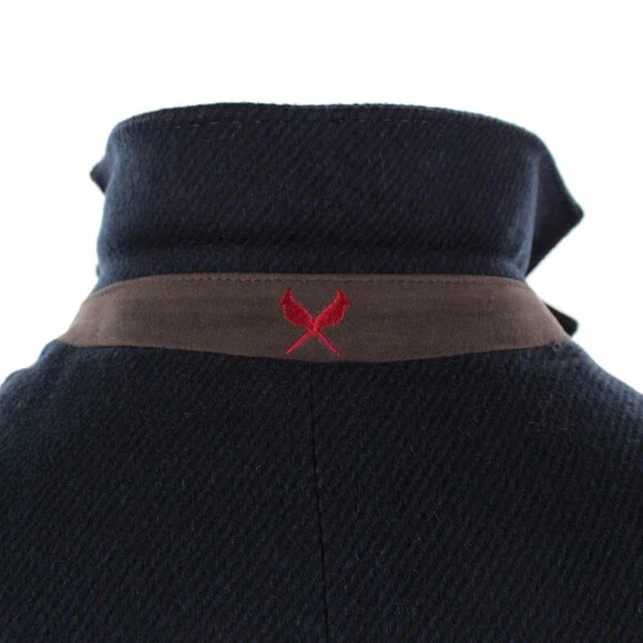 Cardinal of Canada NWT Wool/Cashmere Top Coat Size 40R US LeClaire In Blue Twill